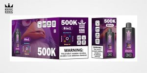 Bang King 500K 8-in-1 10個入りパッケージと本体