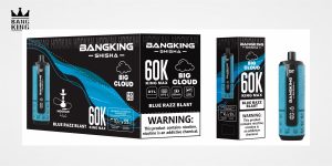 Bang King 60K SHISHA 10個入りパッケージと本体