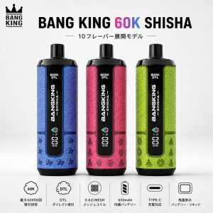 Bang King 60K SHISHA 60000回 DTLモデル 3カラー